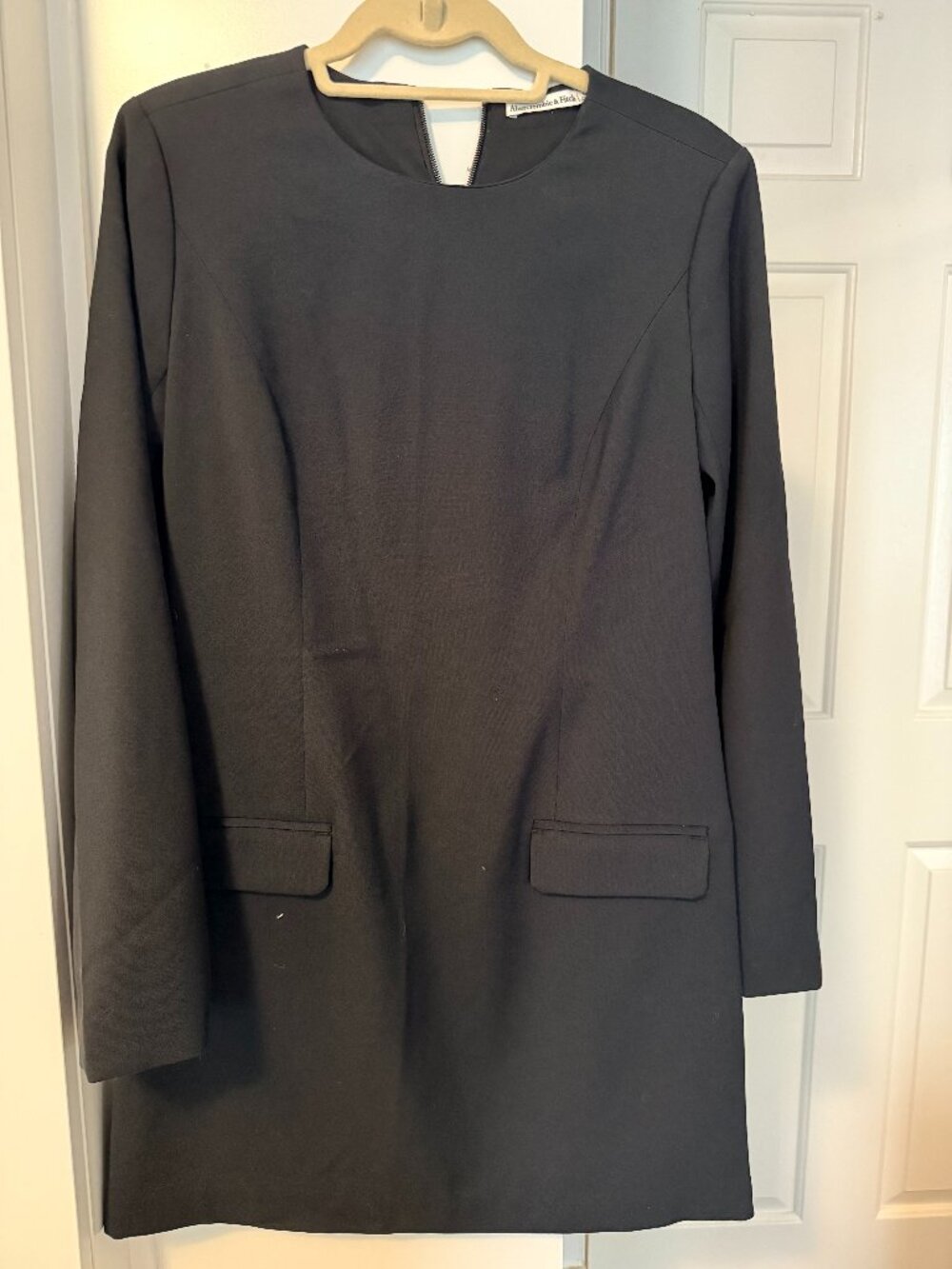 A&F Black long sleeved mini dress size Medium